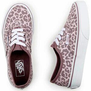 NEW Vans Kids Girls Sneaker Shoes Authentic Leopard Orchid Ice Purple Size 10.5K